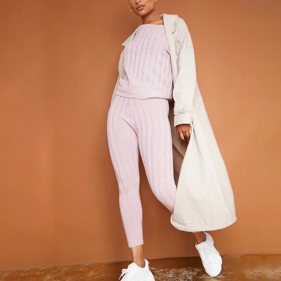 Mauve Sweater Legging Lounge Set - Picture 4 of 5